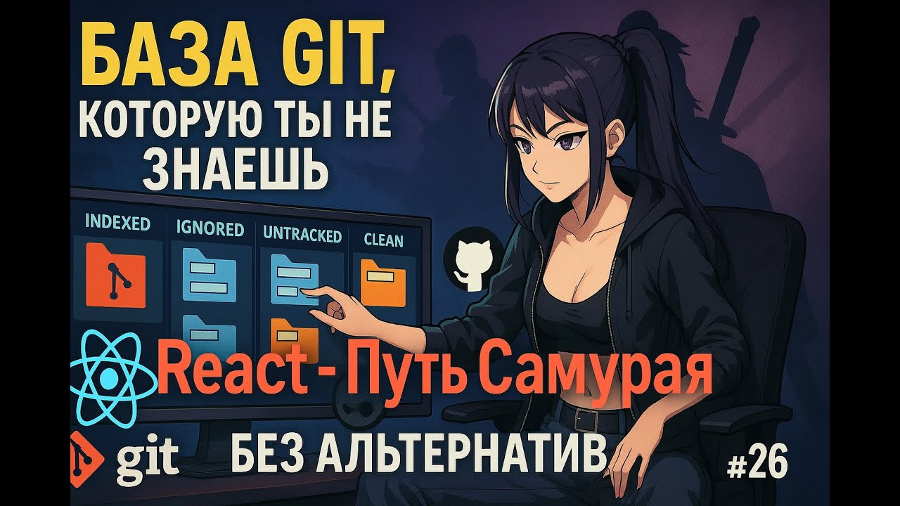 26 / Git vs Github, Staged/Indexed/Ignored/Clean / Курс React Путь Самурая: Без альтернатив