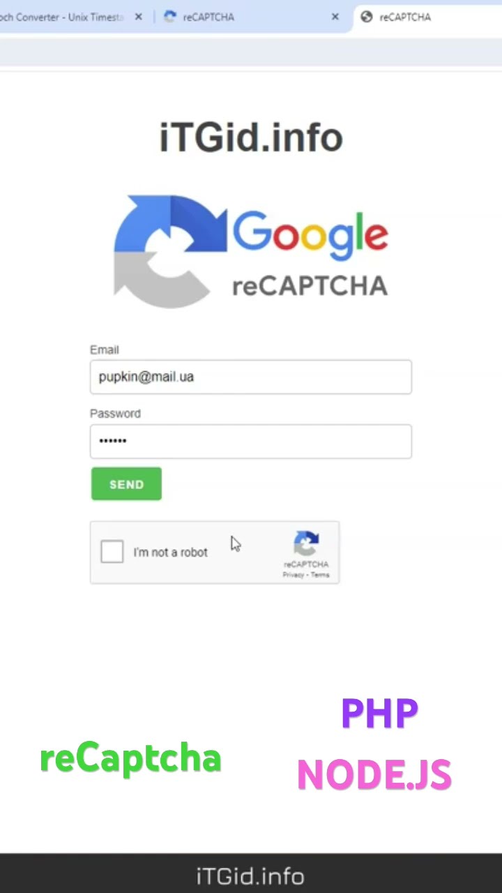 Превью: Ставим captcha на сайт #programming #javascript #coding #обучение #webdevelopment #education