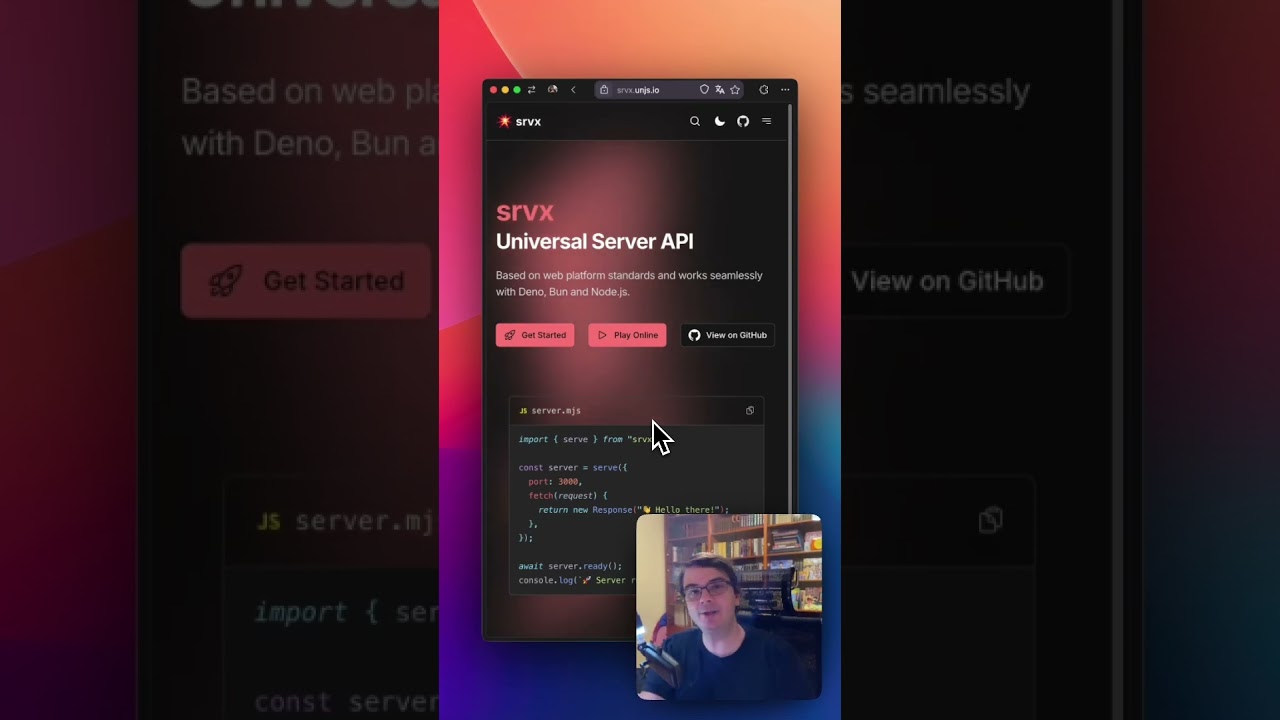 Srvx - универсальный серверный API для Bun, Deno, Node