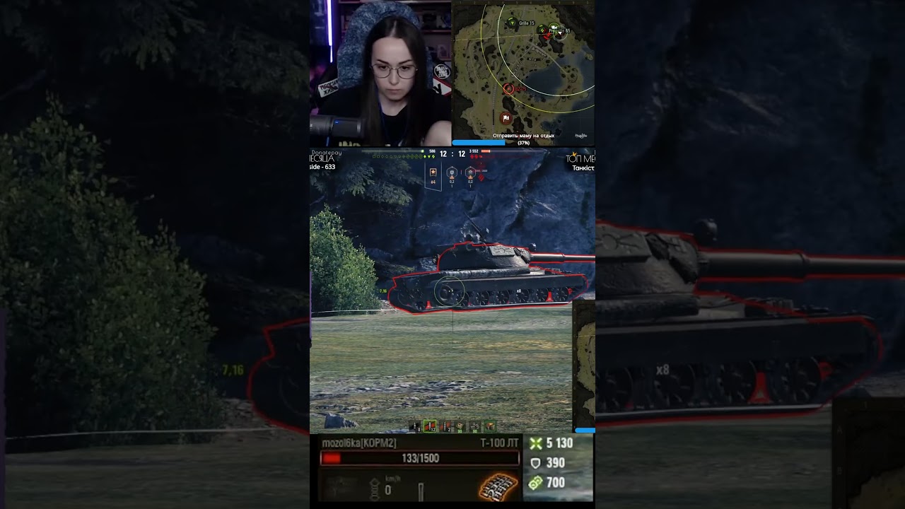 НЕРЕАЛЬНОЕ ТАЩИЛОВО НА Т100ЛТ #shorts #wot #worldoftanks