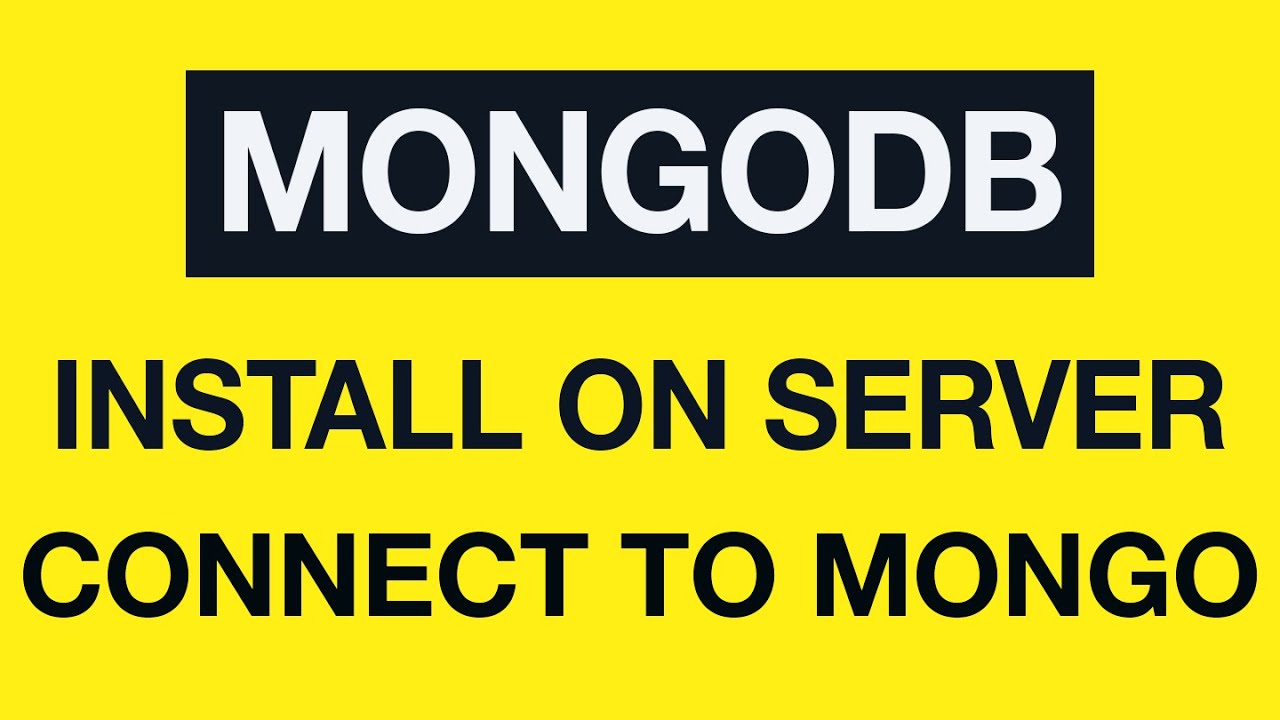 Installing MongoDB on the VPS server: 07 - Connecting to MongoDB