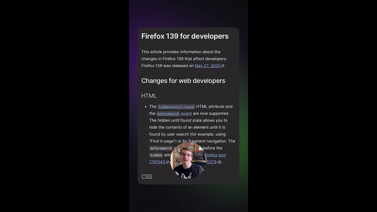 Новости разработки | Firefox v139 | #javascript #firefox #вебразработка #веб
