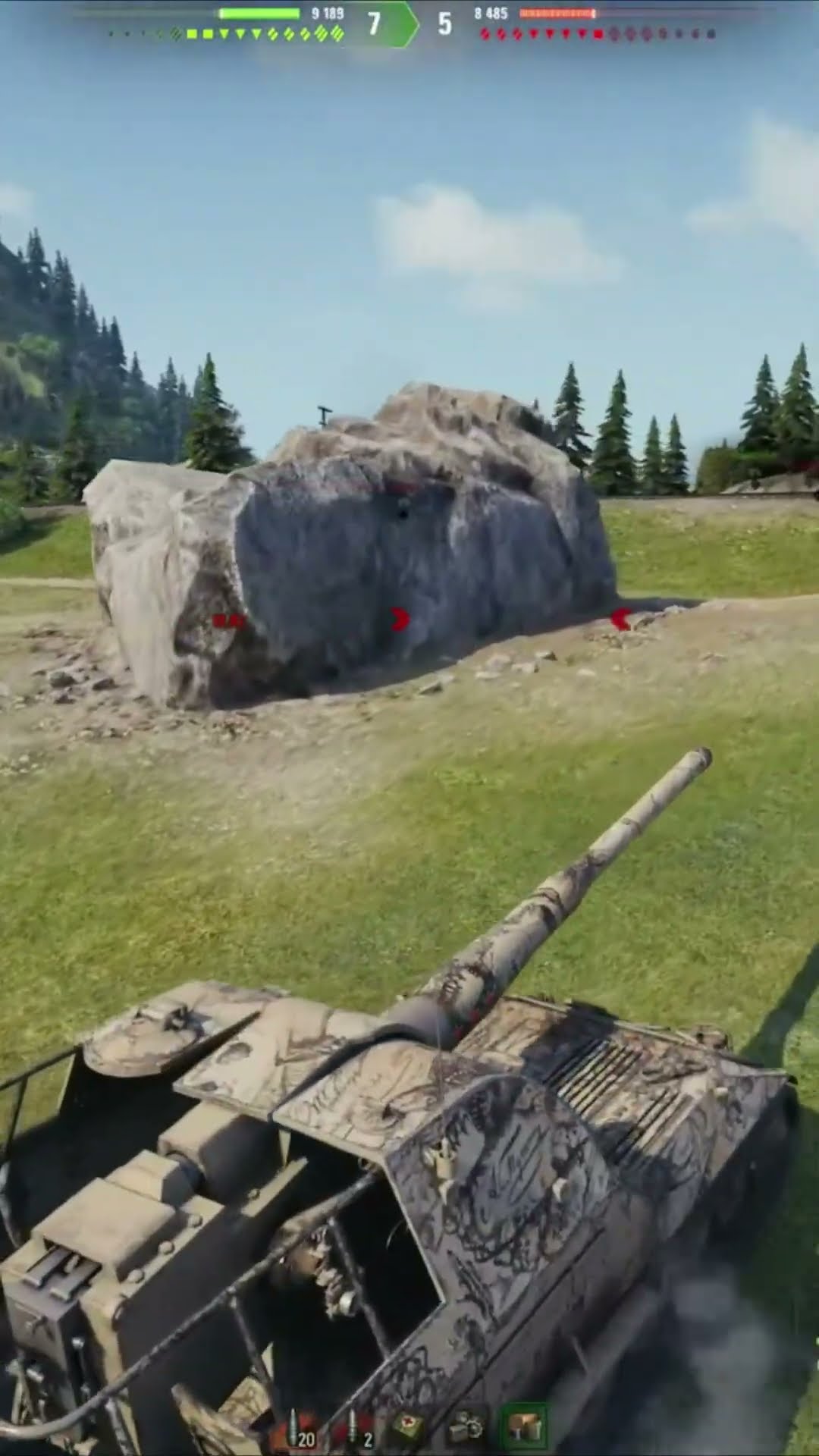 Превью: СВИНСКОЕ ПРОБИТИЕ В МАСКУ ОРУДИЯ🐷Об.261 #wot #миртанков #19сантиметров