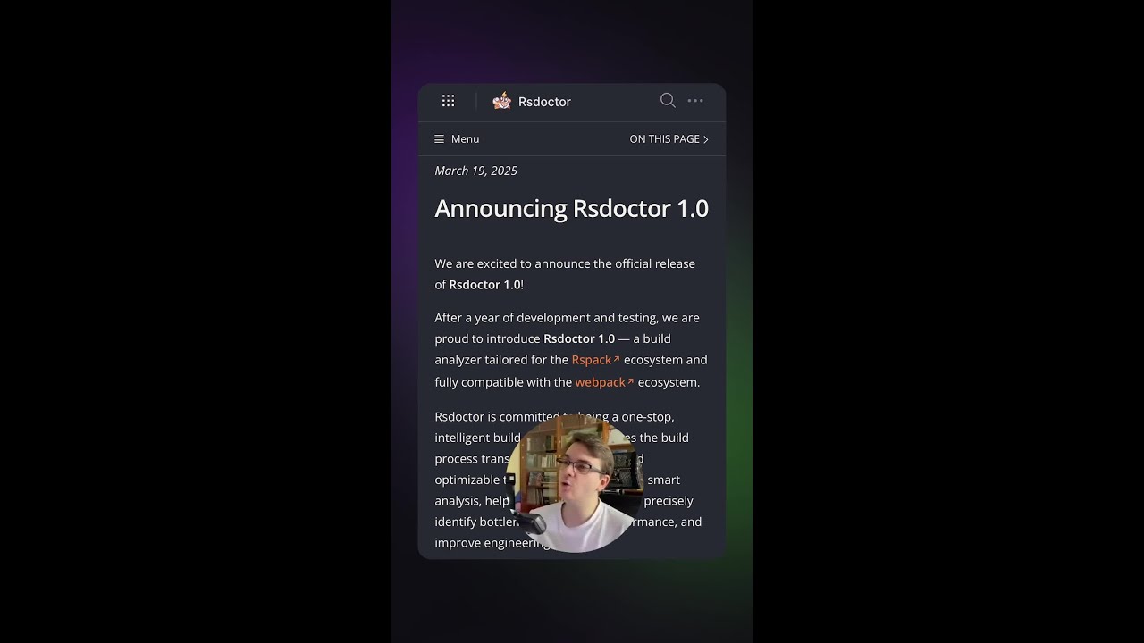 Вышел стабильный RSDoctor v1.0! #rsdoctor #rspack #webpack