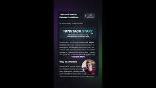 Превью: TanStack Start добрался до Release Candidate! #fullstack #framework #react #tanstack #devnews