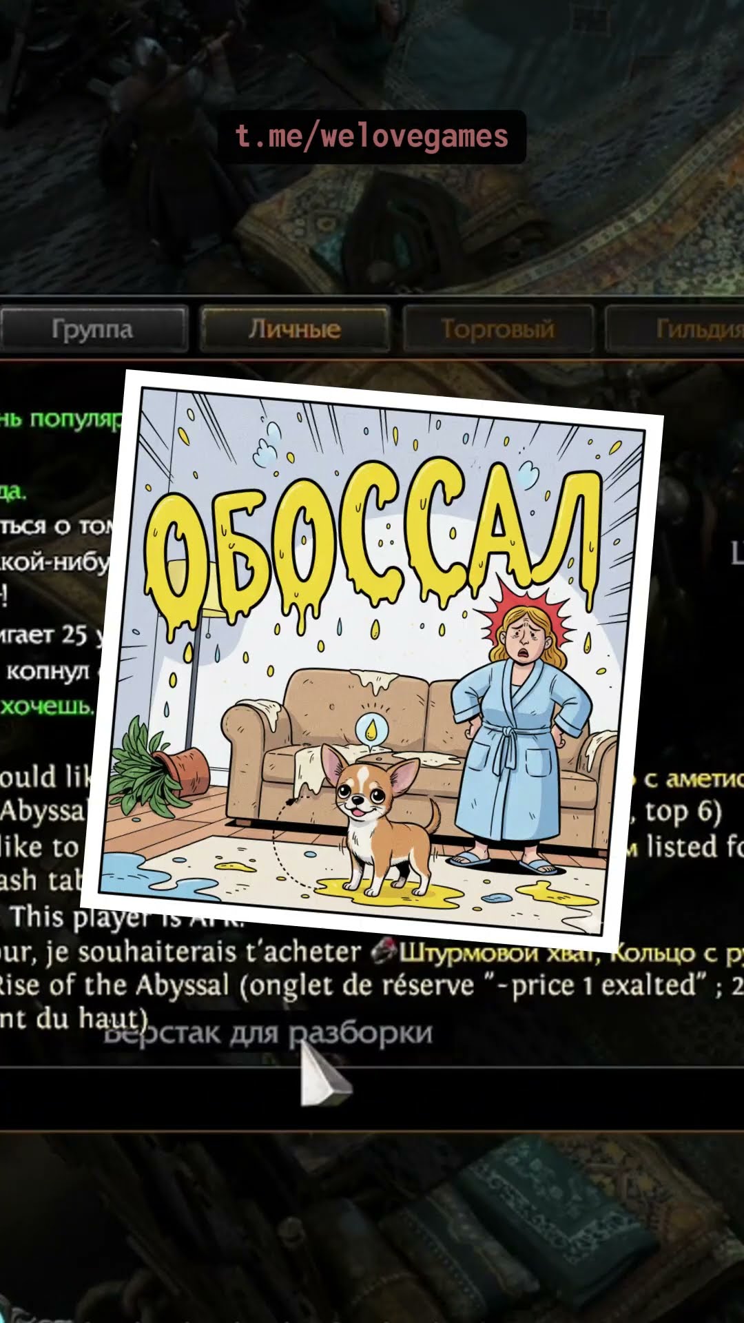 Превью: Неожиданный перевод с французского #pathofexile2