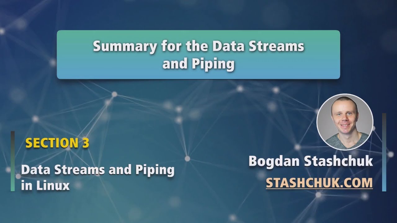 Linux Tutorial: 21 Summary for Data Streams and Piping