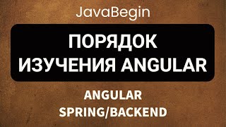 Превью: Основы Angular + Java/Spring: план изучения Angular (2022)