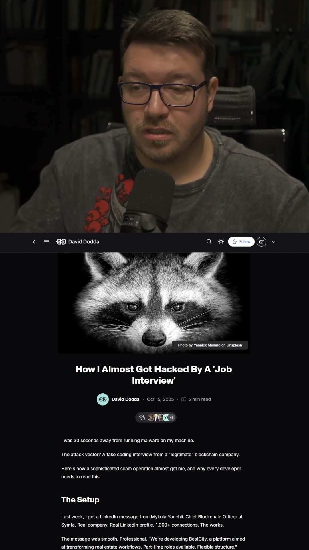 Превью: собеседование с вирусной атакой #it #coding #programming #программирование #ai