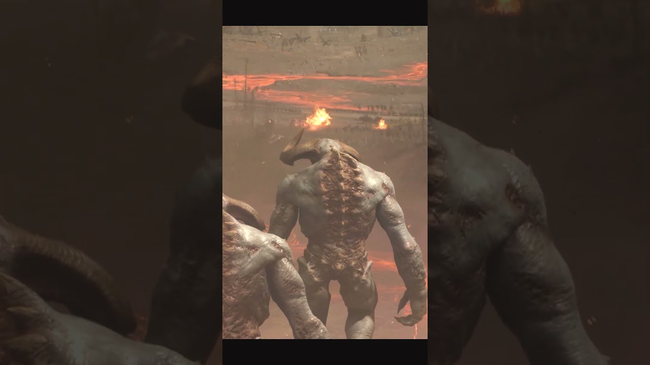 НА ДВУХ ГИГАНТСКИХ РОБАТАХ ПОШЛИ В АТАКУ НА АРМИЮ ТЬМЫ! doom the dark ages #shorts #doom #игра
