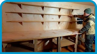 Превью: 👨‍🔧 СТОЛ-ВЕРСТАК С ПОЛКАМИ СВОИМИ РУКАМИ