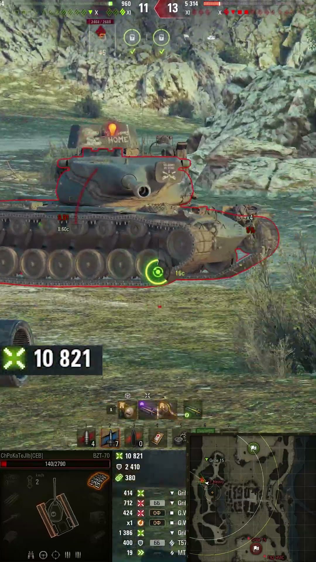 Превью: 15085 НА BZT 70! РАЗВАЛ КАБИН! #вотпатруль #wot #worldoftanks