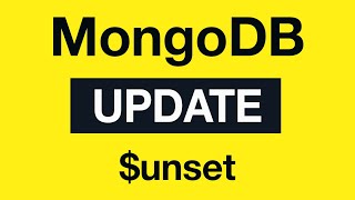 Превью: MongoDB Update Queries: 05 $unset