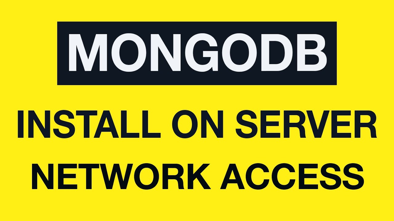 Installing MongoDB on the VPS server: 04 - Configure MongoDB network access