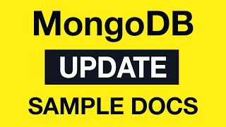 Превью: MongoDB Update Queries: 02 Create sample Documents