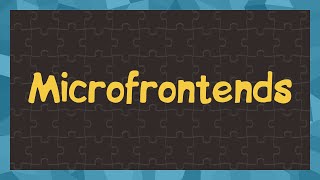 Превью: Микрофронтенды - это базовый минимум