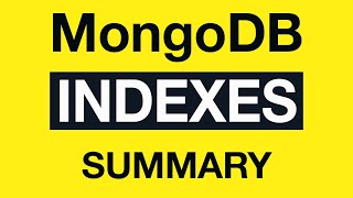 Превью: 19 MongoDB Indexing Summary