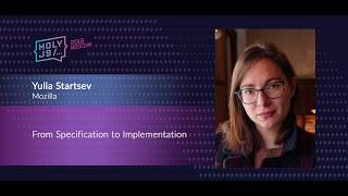 Превью: Yulia Startsev — From specification to implementation