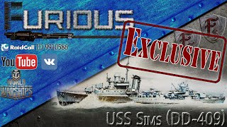Превью: USS Sims. Обзор премиумного эсминца США.