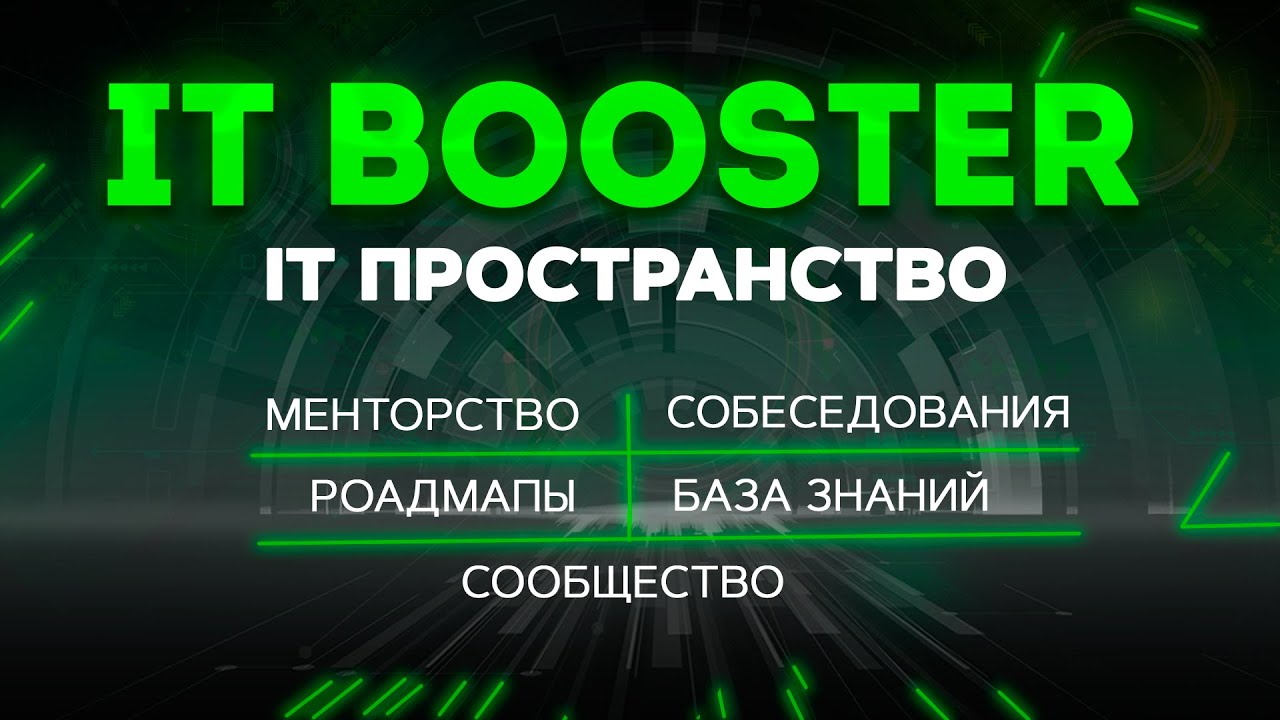 ITBOoster. Платформа all in one. Роадмапы, менторство, 3000+ вопросов для собеседований. Сообщество