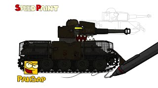 Превью: Рисуем Танк Валькир РанЗар Speed Paint RanZar