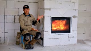 Превью: ОН ГОТОВ! КАМИН ИЗ ГАЗОБЕТОНА! Часть 2. Каминный короб