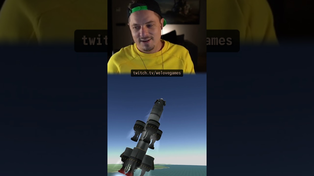 Запуск ракеты прошел успешно #kerbalspaceprogram