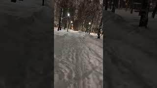 Превью: Москву завалило снегом опять! Снежная и красивая зима! #москва #снег #снежно #снегопад #зима #холод