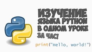 Превью: Изучение Python в одном видео уроке за час!