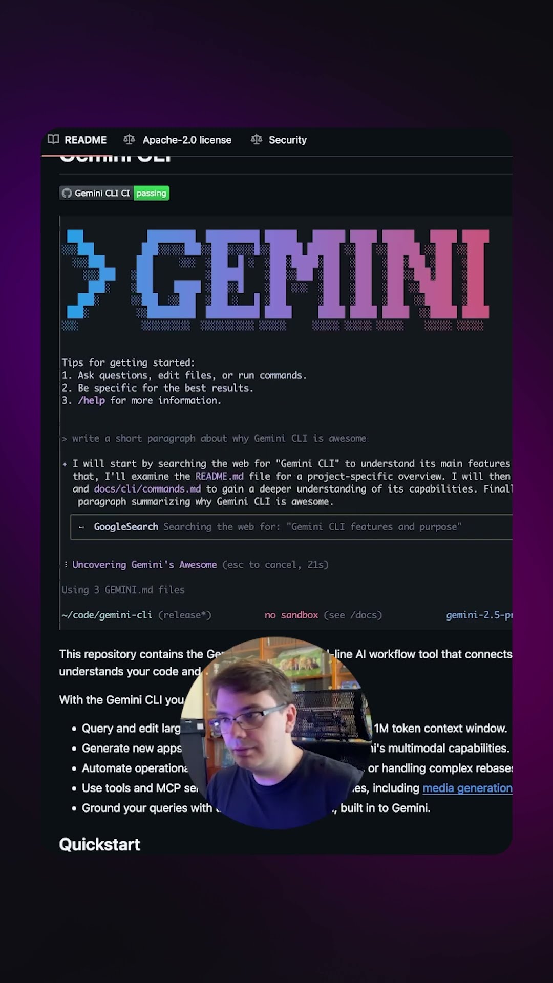 Превью: Gemini CLI | AI-инструменты для разработчика | #ai #cursor #github #gemini